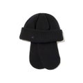 Snow Peak Knit Flight Cap, black.