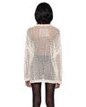 Racer Cross Net Sweater, beige