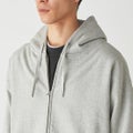 Snow Peak Recycled Cotton Zip Up Hoodie, grey