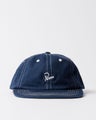 Parra Signature 6 Panel Hat, navy blue.