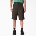 Dickies 13 Inch Multi Pocket Work Short, dark brown