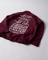 Parra Midnight Surprise Coach Jacket, burgundy