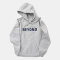 Beyond Brand Text Logo Premium Hoodie, ash / dark navy