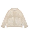 Racer Cross Net Sweater, beige
