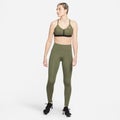 Nike WMNS Dri-Fit One Mid-Rise Leggings, medium olive / white