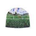 Dime Coverstitch Skylly beanie, field trip