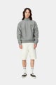 Carhartt Half Zip American Script Sweat, grey heather