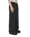 Racer Raw Sweatpants, black