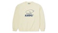Karhu Basic Logo Sweatshirt, marshmallow / blue print.