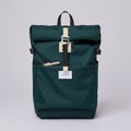 Sandqvist Ilon, dark green / natural leather