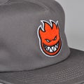 Spitfire Fill Big Head Snapback, charcoal / red