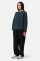 Dime Wave Knit Sweater, navy