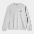 Carhartt  American Script sweat, ash heather