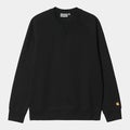 Carhartt Chase sweat, black / gold