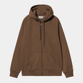 Carhartt Hooded Chase Jacket, chocolate / gold