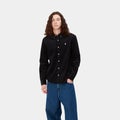 Carhartt Madison L/S Cord shirt,  black / wax