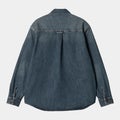 Carhartt Lincoln Shirt Jac, blue worn used wash