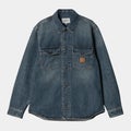 Carhartt Lincoln Shirt Jac, blue worn used wash