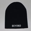 Beyond Brand Text Logo Beanie, black