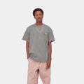 Carhartt American Script t-shirt, dark grey heather
