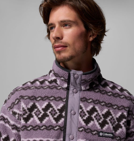 Columbia Helvetia II Printed Half Snap Fleece, shale purple