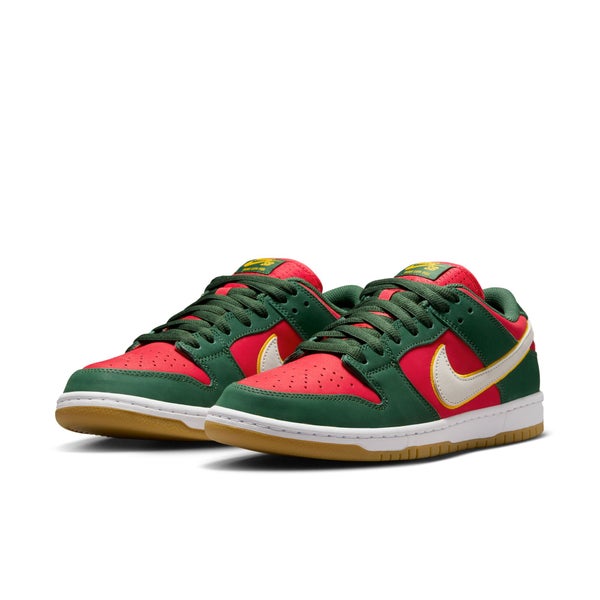 Nike SB Dunk Low 'Seattle Supersonics', fir / white / university gold / fire red