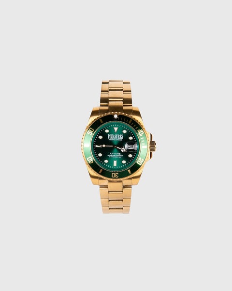 Pleasures Anytime Watch, gold / green