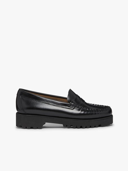 G.H. Bass Women's Weejun 90 Penny Loafer, black leather