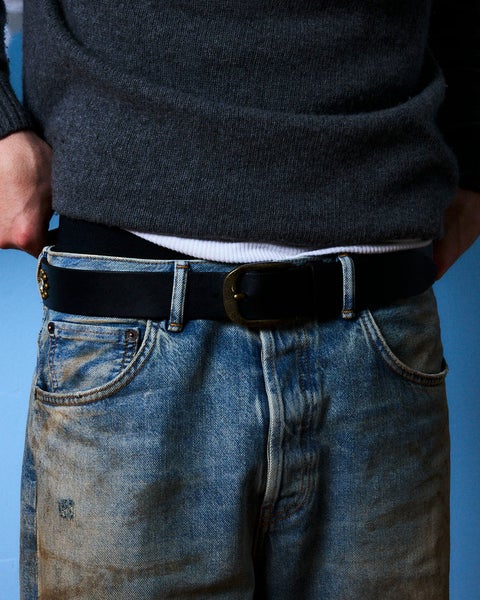 Pleasures Studded belt, black