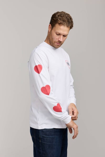 Makia Kummeli Seksipuhelin Long Sleeve, white