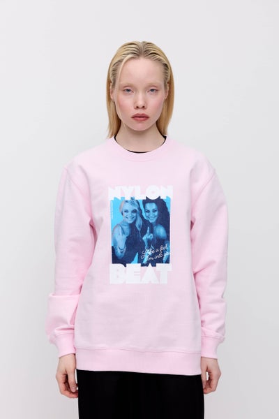 Makia Nylon Beat Like A Fool Sweatshirt, pink