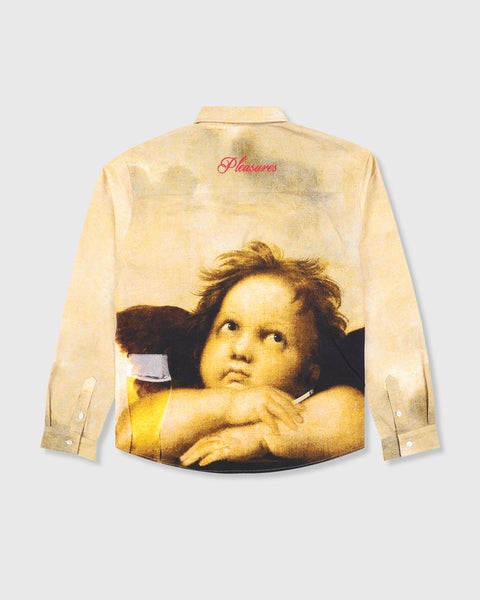 Pleasures Cherub Button Up Shirt, multi