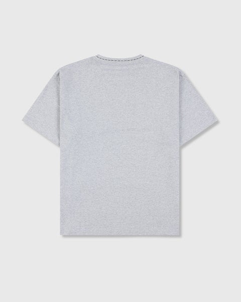 Pleasures Cut Here Heavyweight Tee, heather grey