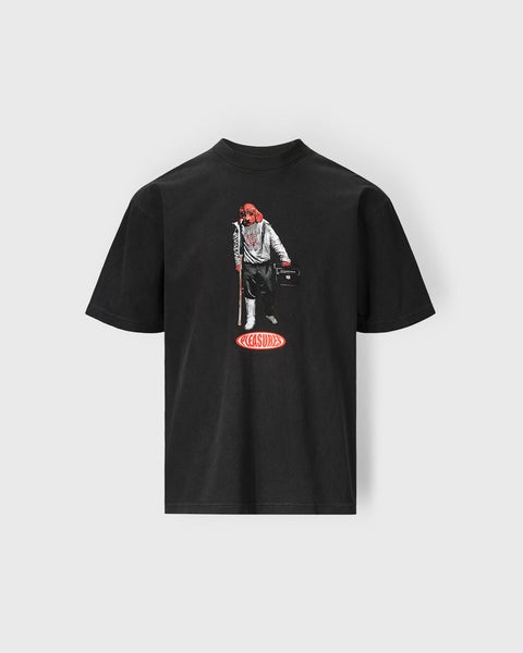 Pleasures X Daft Punk Da Funk T-Shirt, black