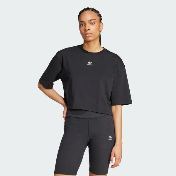 adidas Essential Crop Tee, black