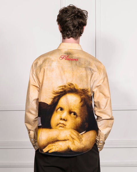 Pleasures Cherub Button Up Shirt, multi