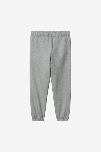 Carhartt Chase Sweatpant, grey heather / gold