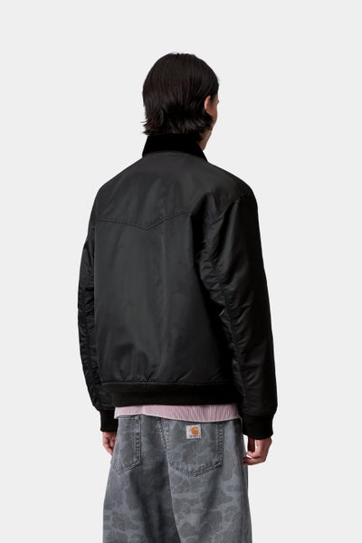 Carhartt Santa Fe Alumni Jacket, black / scarlet