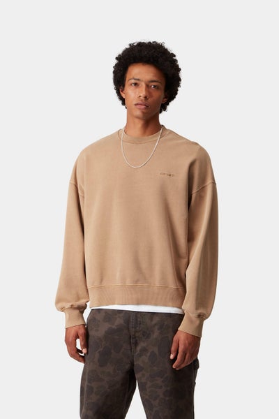 Carhartt Benton Sweatshirt, peanut garment dyed