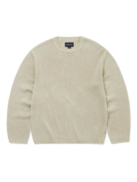thisisneverthat Loose Gauge Knit Crew, dusty ivory