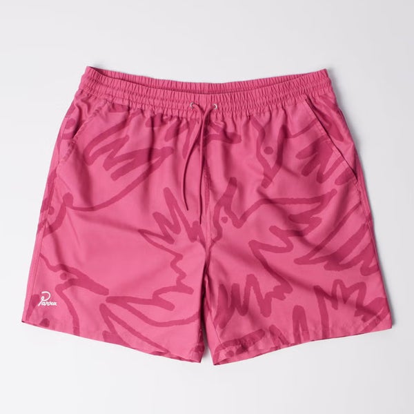 Parra Birds Fly Free Swim Shorts, pink