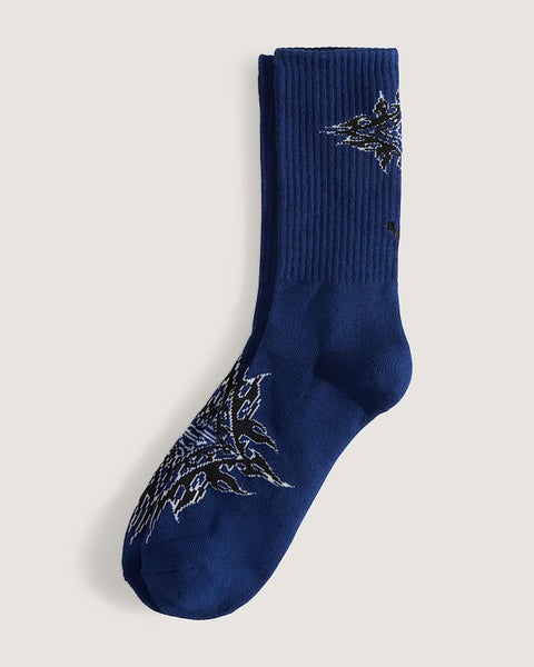 Vans Flame Crew Socks, blue