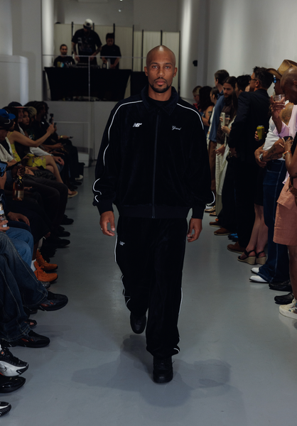 New Balance X Grand Collection Velour Track Pants, black
