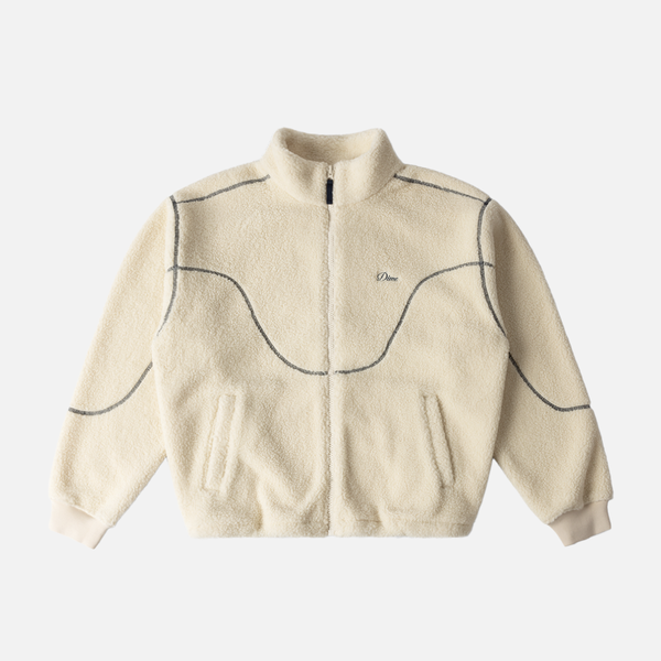 Dime Polar Fleece Sherpa Zip, cream