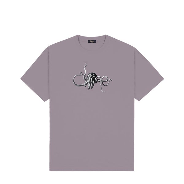 Dime Octopus Tee, plum grey