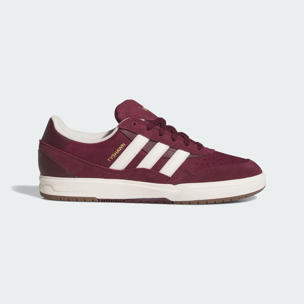adidas Tyshawn II, maroon / chalk white / metallic gold
