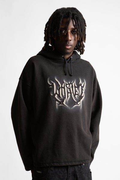 Wasted paris Sword Straight Hoodie, black