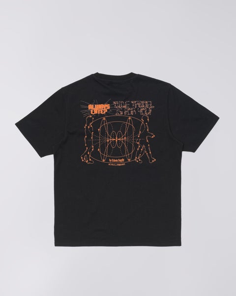 Edwin Always Late Tee, black