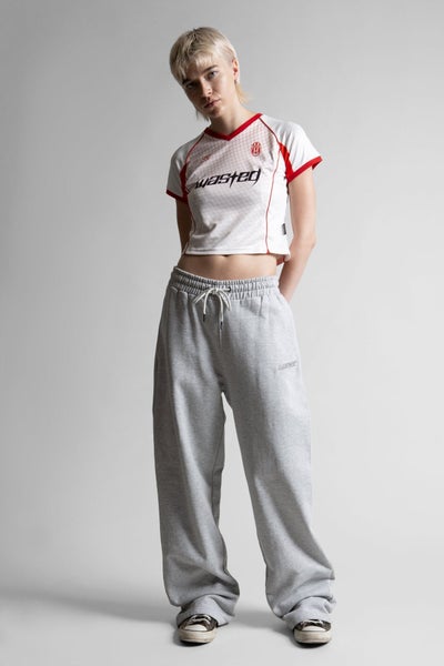 Wasted Paris Women's Spine Football Shirt, white / red