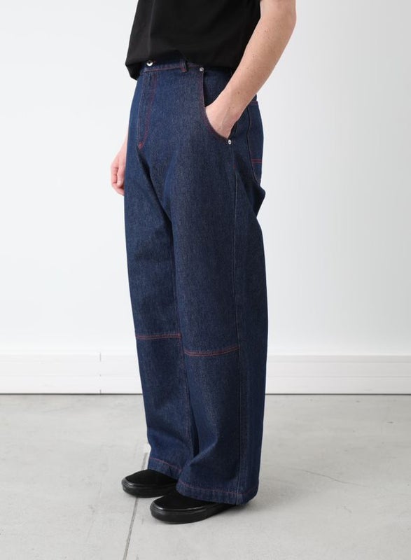 Rassvet Baggy Denim Trousers, navy